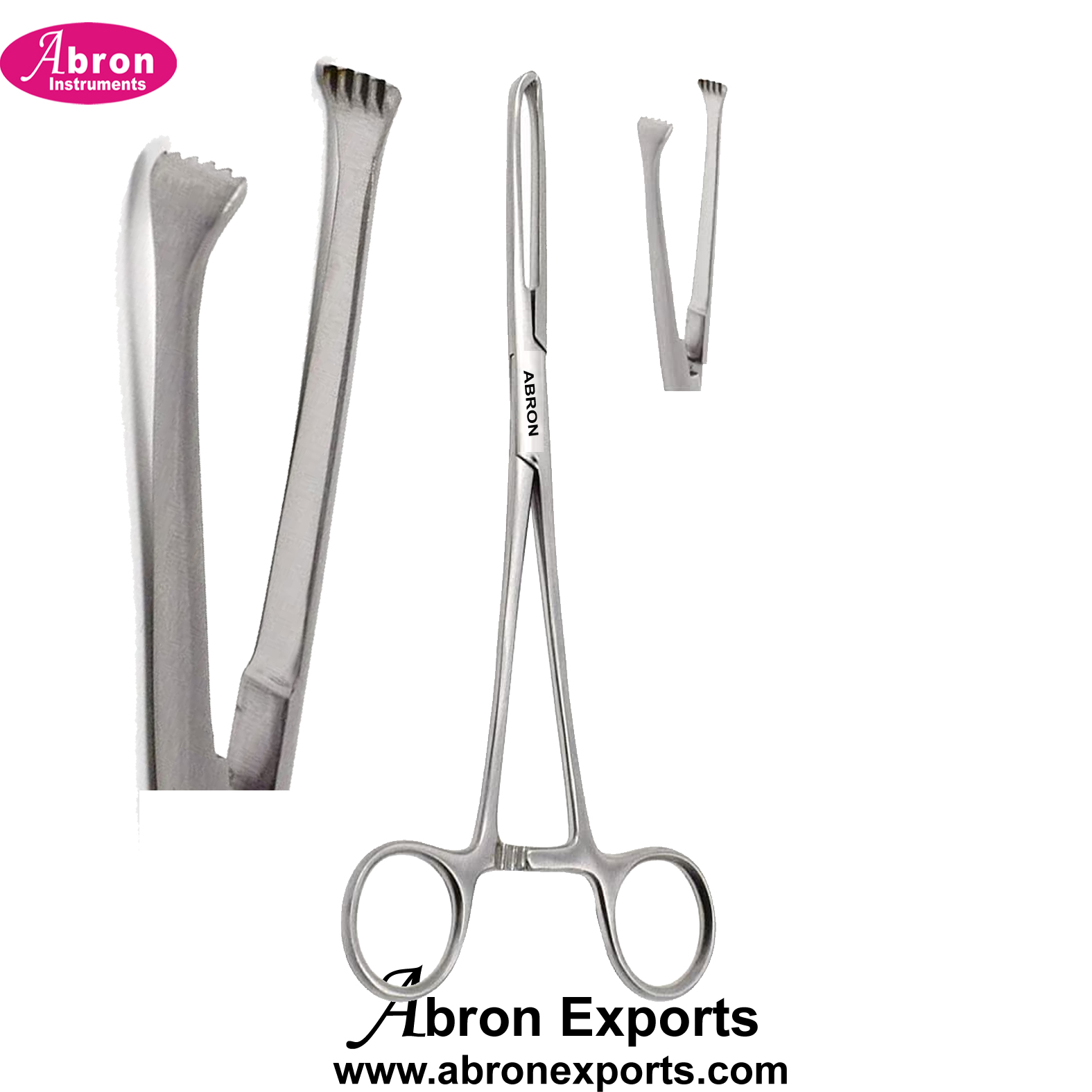 Surgical Forceps Allis Forceps 6 Inch 150mm Stainless Steel Abron ABM-1521FAL6 